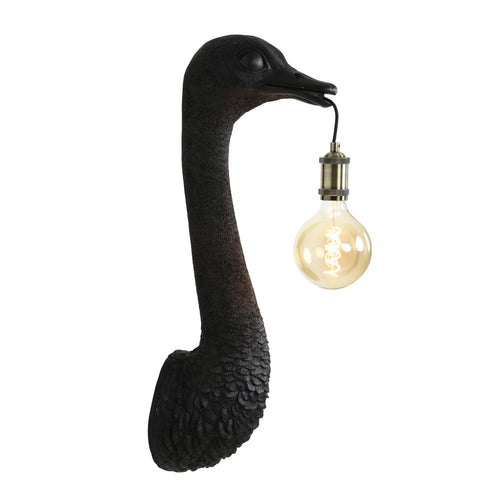 Light & Living wandlamp Ostrich - zwart - 18x15.5x57.5cm - vtwonen shop