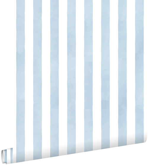 ESTAhome behang strepen blauw en wit - 53 cm x 10.05 m - 131304