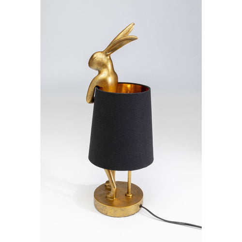 Kare Design tafellamp Animal - konijn - 50cm - goud en zwart