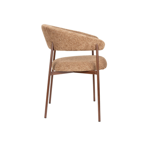 Housecraft Living Richard Eetkamerstoelen Armleuning Gemêleerd Bruin - Set van 2