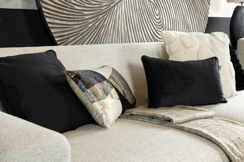 LORA - plaid 130x170 cm - gemêleerd - Greige - bruin