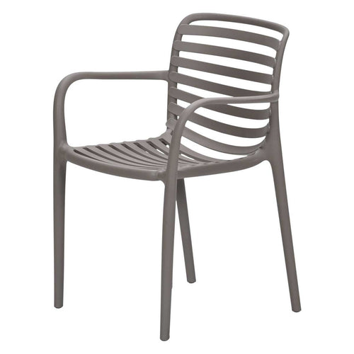 Garden Impressions tuinstoel Mees taupe - 4 stuks