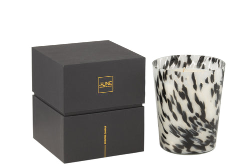J-Line geurkaars Noa - was - zwart/wit - medium - 68U - vtwonen shop