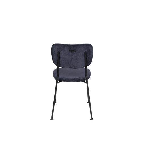 Zuiver Benson Eetkamerstoelen  Donkerblauw - Set van 2