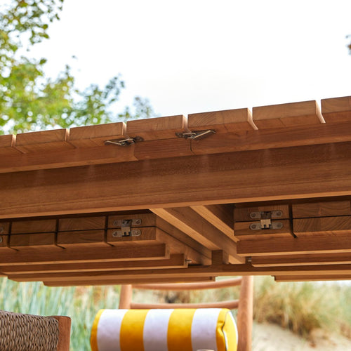 Tikamoon Uitschuifbare tuintafel in massief teak 6-12 pers. - Naturel