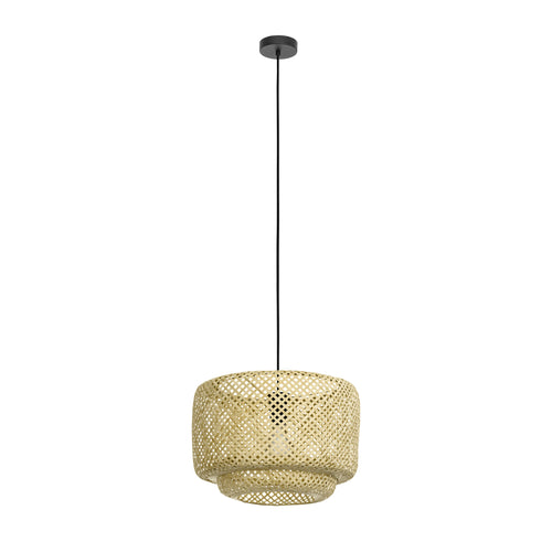 EGLO hanglamp Hettonle - e27 - ø 42 cm - zwart/hout - vtwonen shop