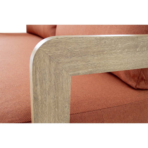 Lesli Living loungebank Mylo - rood - 185x72,5x66cm