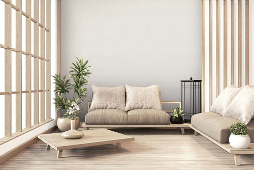 Livingwalls behang geschilderd effect wit - 53 cm x 10.05 m - AS-378571