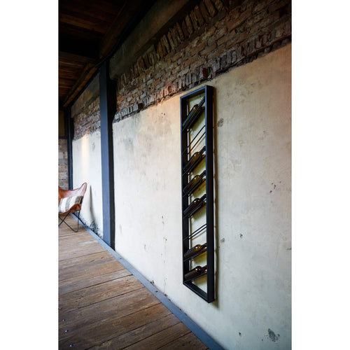 Light & Living wijnrek Malbeo - zwart - 36x6x160cm