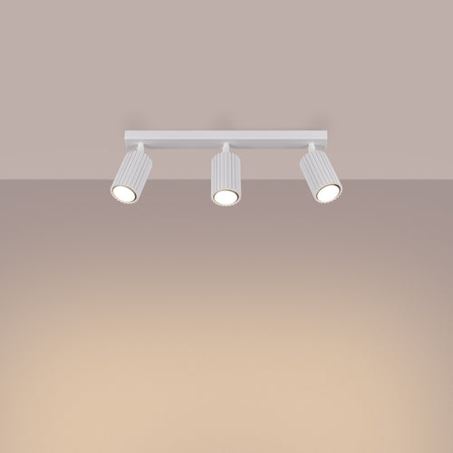 Sollux Lighting Plafondlamp KARBON 3L wit - 45x6,5x16,5cm