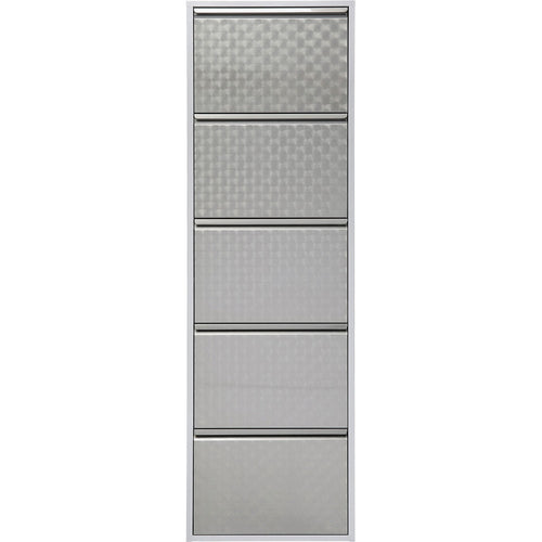Kare Design Schoenenkast Caruso - alu - 5 laden