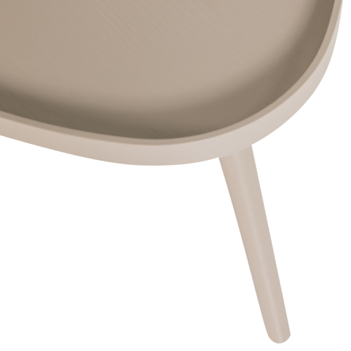 WOOOD bijzettafel organisch Mae - Hout - Zand - 40x61x50