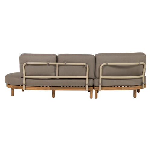 WOOOD loungeset links tuin Zinto - Metaal - Zand - 83x300x100