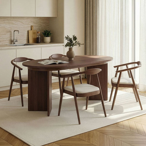 Calicosy - Eettafel LOU - Donker hout 160x90x75 cm