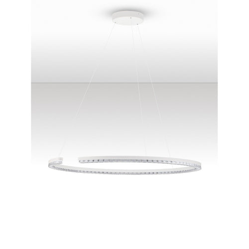 Nova Luce GREAMY Geïntegreerde LED-hanglamp voor plafond, zandwit, Triac dimbaar, 43W, 2795lm, 3000K