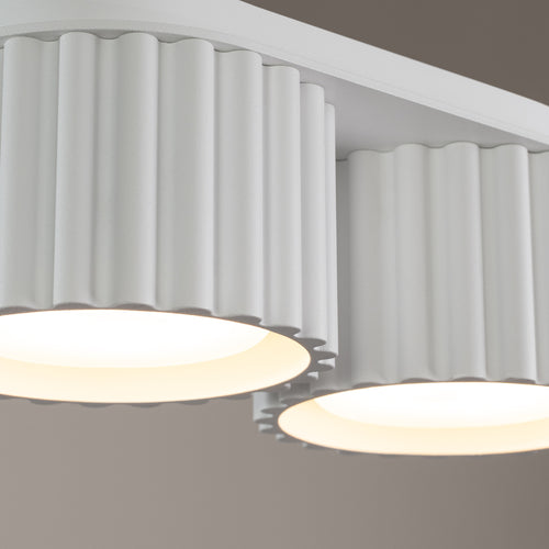 Sollux Lighting Plafondlamp AURA 2 wit Gx53 - 21x10x12cm
