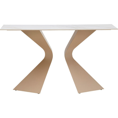 Kare Design Console Gloria 140x45cm beige keramiek wit - vtwonen shop