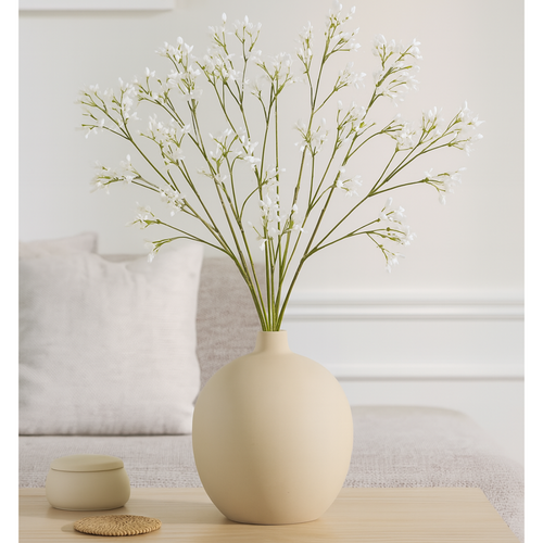 Flourify - Kunstplant - Jasmijntak - 66 cm - Bundel van 6 stuks