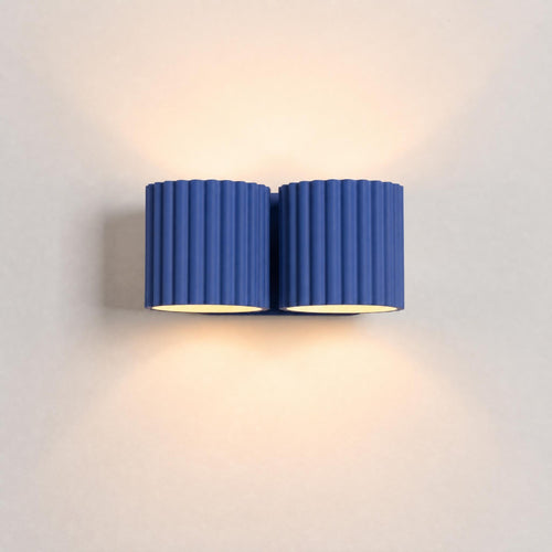 Sollux Lighting Wandlamp AURA 2 ultramarijn G9 - 21x12x10cm