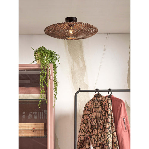 GOOD&MOJO plafonnière Zanzibar - bruin - Ø55cm