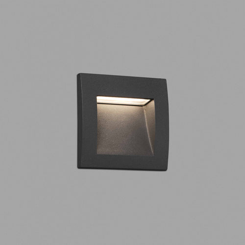Faro Sedna-1 - LED Outdoor Inbouw Wandlamp Donkergrijs IP65