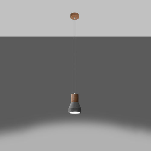 Sollux Lighting Hanglamp QUBIC grijs - 10x10x120cm