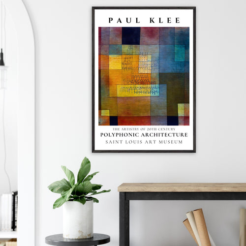 Artfulprints Poster Paul Klee - Polyphonic architecture   - 50x70 cm - Meerkleurig
