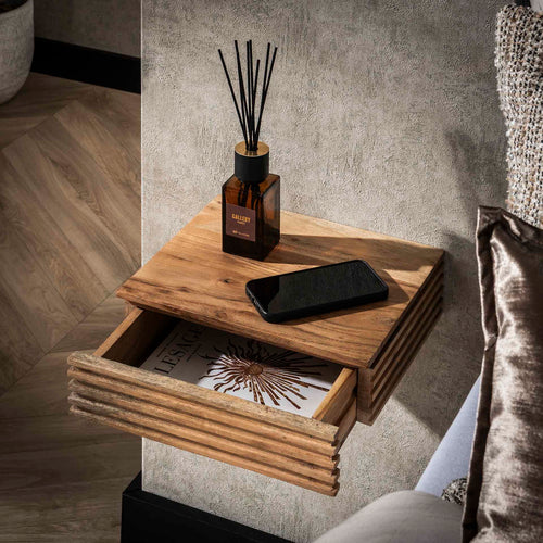 Giga Meubel Nachtkastje Layer XS - Naturel - Set van 2 - 30x25x8cm