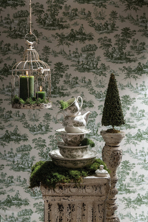 J-Line Boom met bessen - synthetisch - mosgroen - small