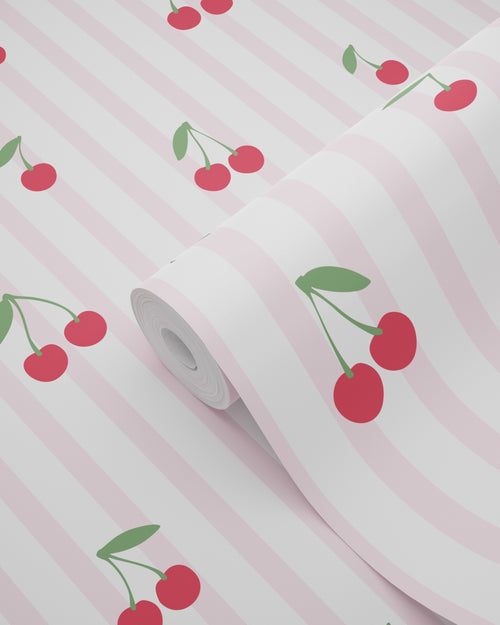 ESTAhome behang kersen licht roze - 50 x 900 cm - 131654 - vtwonen shop