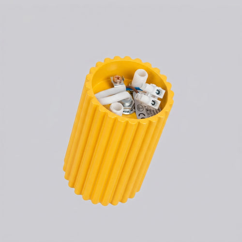 Sollux Lighting Plafondlamp KARBON 10 geel - 6,5x6,5x10cm