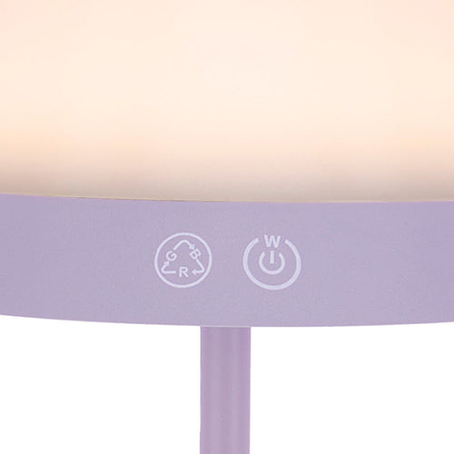 EGLO tafellamp Meggiano - draadloos - 32 cm - lila/wit