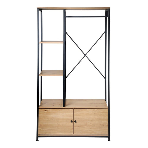 Calicosy - 2-deurs kledingkast met legplanken LENNY - 40x90x167 cm