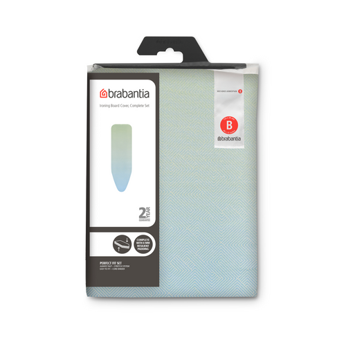 Brabantia Strijkplankhoes B, 124x38 cm, 8 mm foam - Soothing Sea