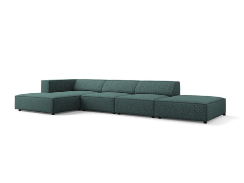 Cosmopolitan Design linker hoekbank Arendal 5-zits, chenille, olie - 166x341x70cm