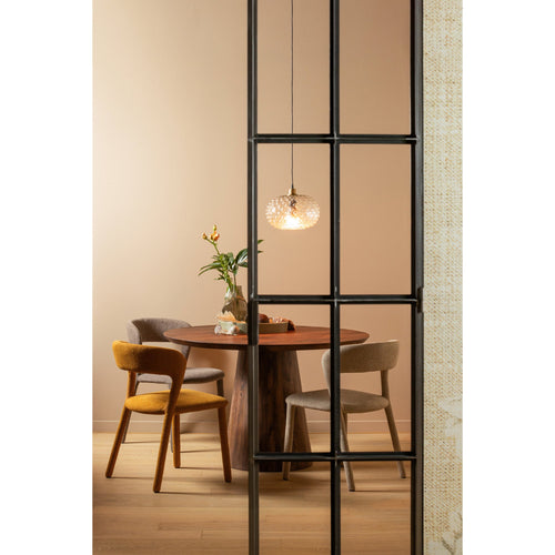 WOOOD eetkamerstoelen Noble - Polyester - Zand - Set van 2 - vtwonen shop