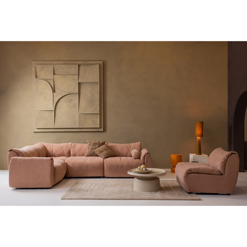 WOOOD bijzettafel Peer - Metaal - Zand - 35Ø74 cm - vtwonen shop