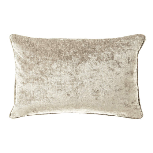 LEWY - kussenhoes 30x50 cm - glansvelours - Pumice Stone - beige