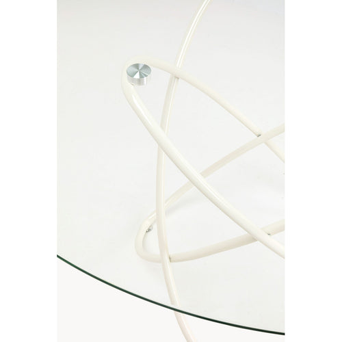Kare Design Eettafel Molekular Ø120cm beige