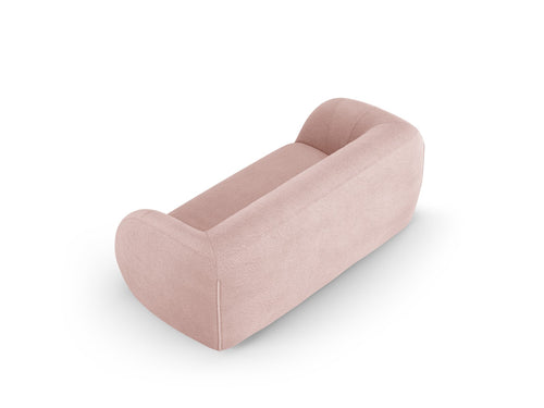 Cosmopolitan Design Bank Essen 2-zits, boucle, poederroze - 95x210x86cm