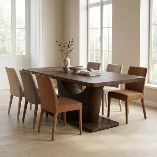 StarFurn Eettafel Voco - Ovaal Bruin Hout - 240x110x76cm