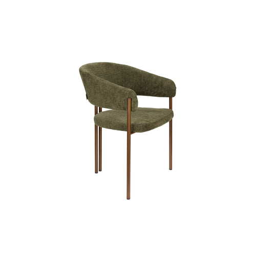 Dutchbone Naida Eetkamerstoelen  Groen - Set van 2 - vtwonen shop