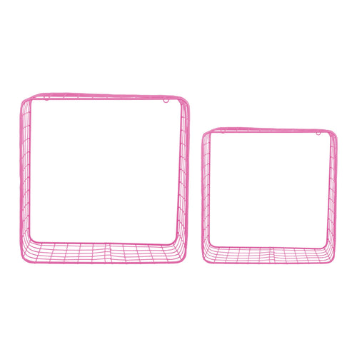 Present Time wanddecoratie Reja - roze - 15x35x35cm - vtwonen shop