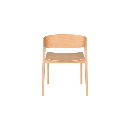 Housecraft Living Wooz eetkamerstoel Eikenhout Naturel - Set van 2 - vtwonen shop