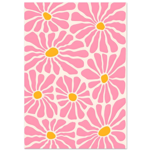 Artfulprints  Matisse - Pink flowers   poster 70x100 cm