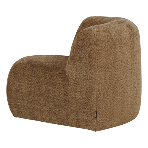 WOOOD hoekelement rond Mojo Base - Wollig - Honinggeel - 74x110x110