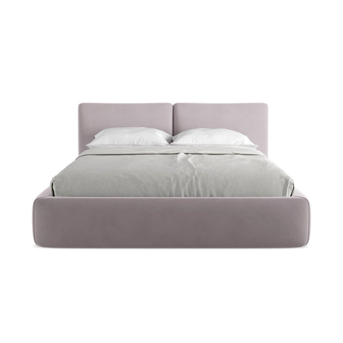 LaMiaSofa Bed met opbergruimte Milano - velours - lavendel - 180x228x82