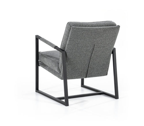 FurniLux Fauteuil Isaac - Fauteuils Met Armleuning - Fauteuil Relax - Lounge Stoel - Grijs Brave - 73x61x62cm - vtwonen shop