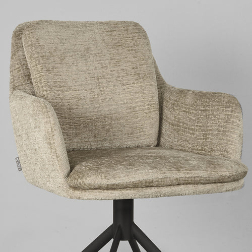 LABEL51 Eetkamerstoel Joy - Beige - Zithoogte 49cm