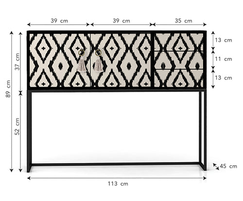 Really Nice Things Cabinet Freya - Ikat - vtwonen shop
